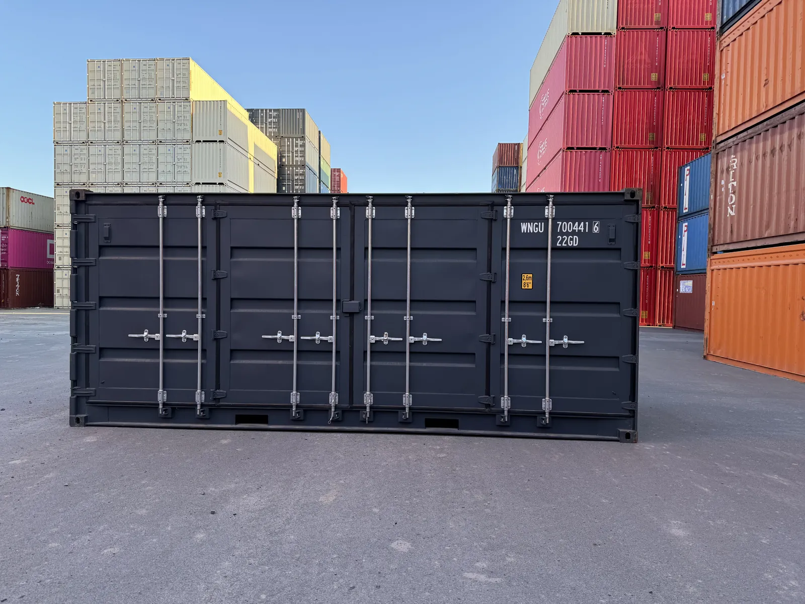 Side opening shipping container
